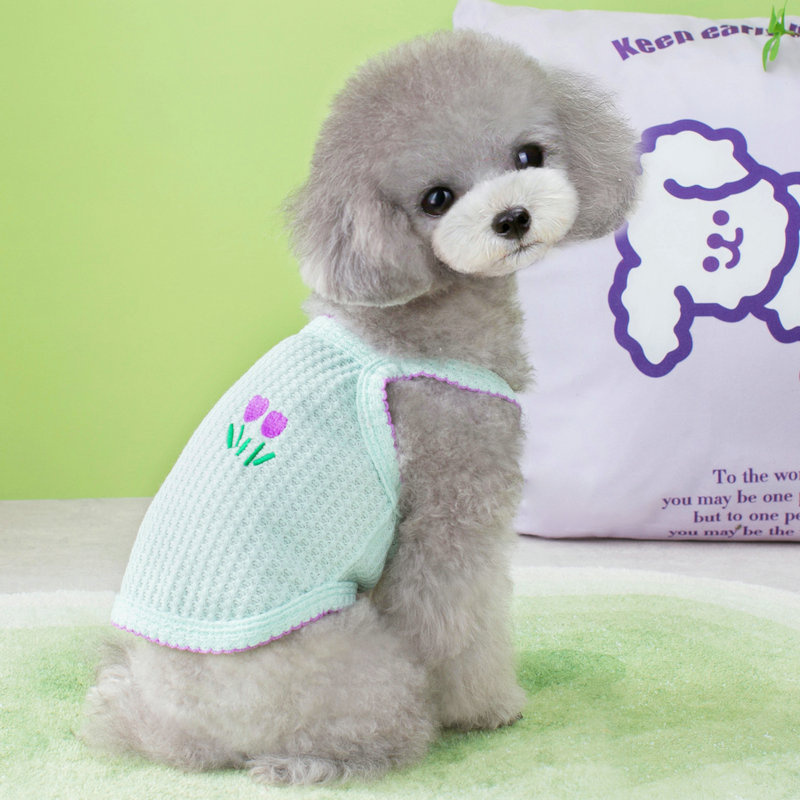 Female Pet-Friendly Lovely Dot Dog Dress with Charming Skirt Design for Weddings & Parties