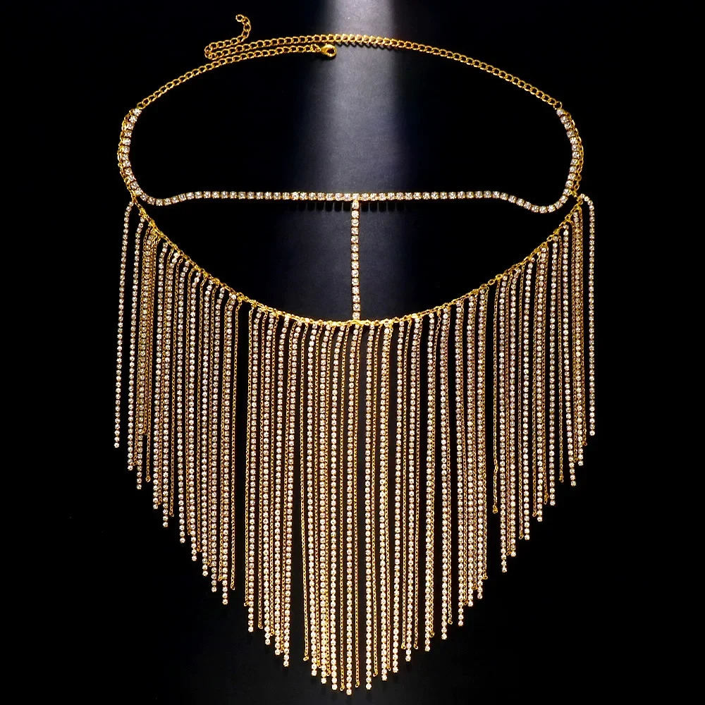 Elegant Tassel Jewelry for Women Hair Rhinetsone Wedding Fashion Masquerade Masks Party Decorations Face Accessori 250409