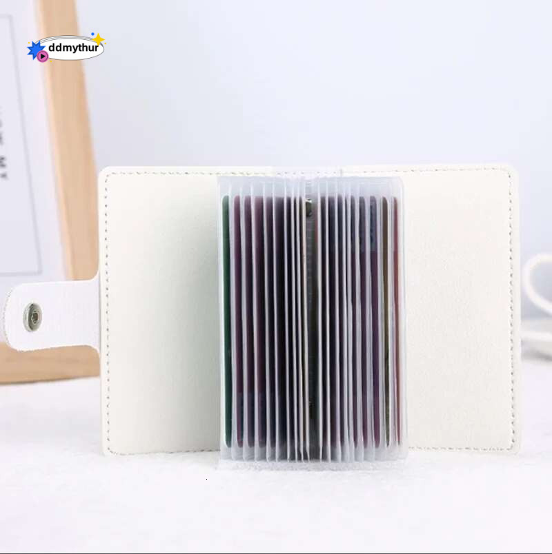 New Slim PU Leather Holder Wallet Multiple Slots Credit Bank ID Bag Organizer Pocket Bus Money Card Storage Clips ddmythur