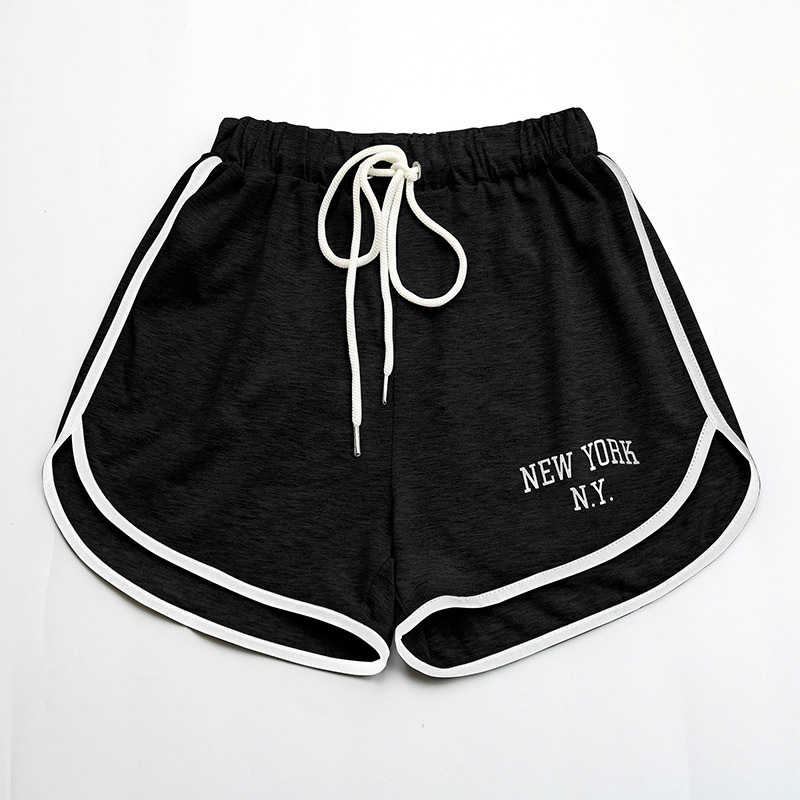 2025S Designer Shorts For Women Ins Style Women S Gray Letter Printed Sports Loose Shorts Beach Pants