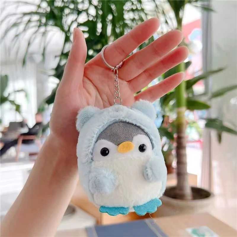 New Little Penguin Plush Keychain Cute Plush Doll Anime Kaii Childrens Toy Pendant Keychain Girl Birtay GiftXJ250409