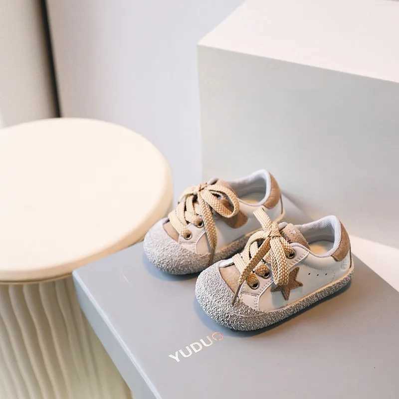 DIMI 2023 Spring Boys and Girls Preschool Shoes Fashion Soft Microfiber Leather Baby Sports Shoes Comfortable Non slip Casual Baby Shoes X250409