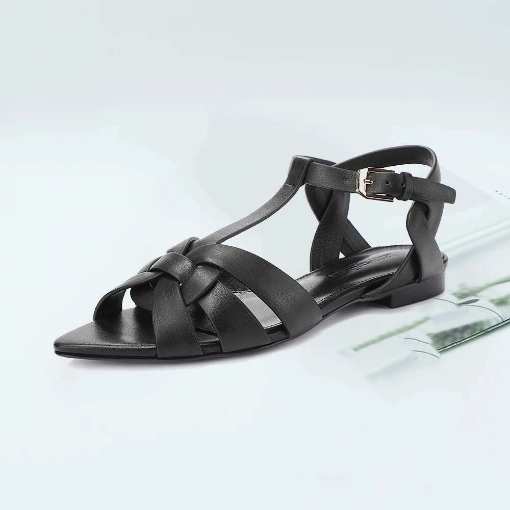 2024 For Women Designer Women's Slippers Slides Office Flat Heel Ladies Shoes Dancing Red Wedding Party Sandals