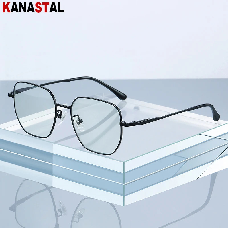 Men Pure Prescription Reading Glasses Optical Lenses Myopia Eyewear Women Blue Light Blocking Computer Eyeglasses Frame 250407