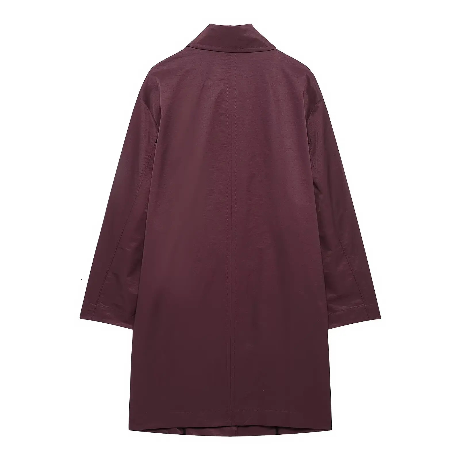 Tangada Womens Loose Collar Long Sleeve Extra Large Coat BE0661 250409