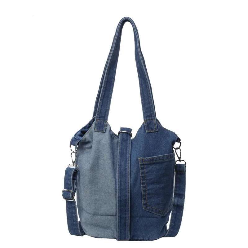Stylish Handbags Denim Bucket Commuter Bulk Canvas Crossbody Tote Bags