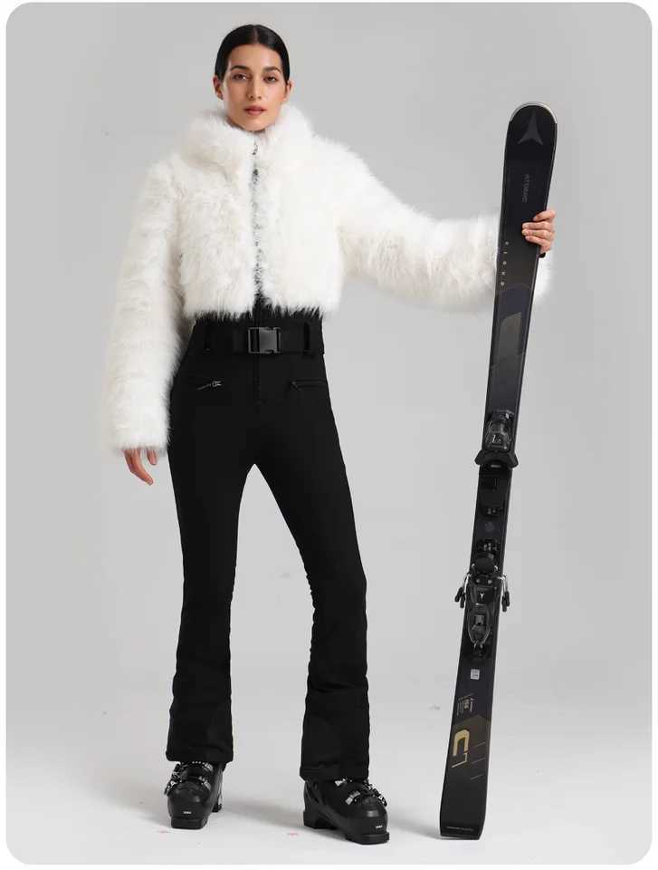 Gsou Snow Womens 3L Insulated Ski Suit One-Piece Thermal Snowsuit with Fleece Lining Windproof Waterproof for Outdoor Sports Z251106