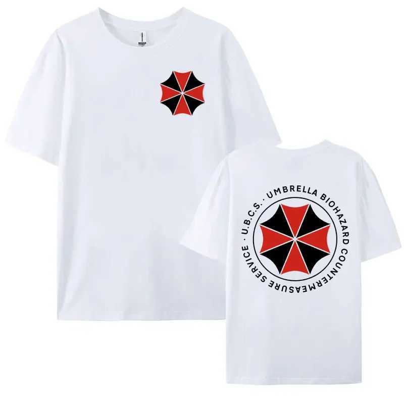Umbrella Corporate Graphic T-shirt Biochemical Clothing T-shirt Mens Y2k Harajuku Ultra fine Cotton T-shirt Street ClothingXJ250409