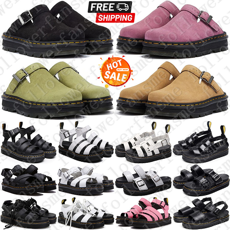 Designer drs docs martins martene sandals boots clogs heels marteen martine slippers slides clog shoes for mens famous womens sandal ZebZag mules sandale