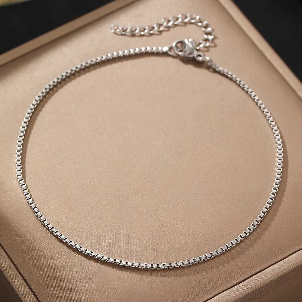 Stainless Steel Anklets Minimalist Popular Design Naked Chain Non-fading High-quality Anklet For Women Jewelry Everyday Wear New Z250408