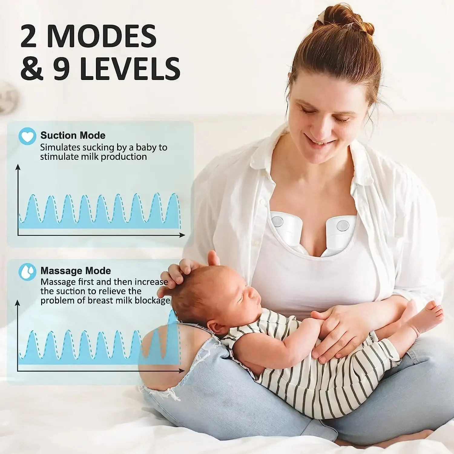 XIMYRA S12 Hands Free Electric s Mother Milk ctor Portable Wearable Wireless Breastpump 250403