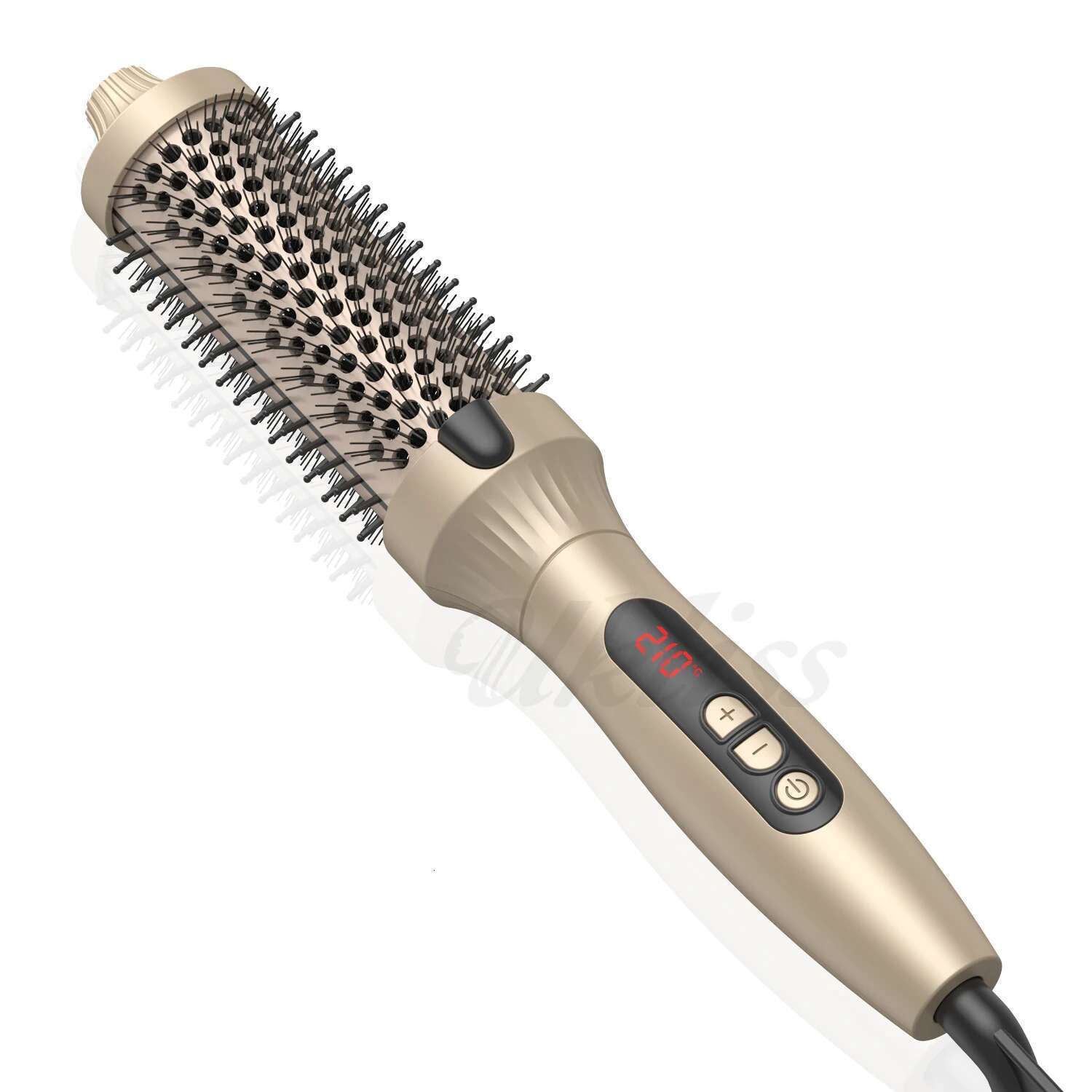 1.5 In Thermal 10 Temps Heated Curg Iron Double PTC Ceramic Hair Curler Volumizing Brush Comb