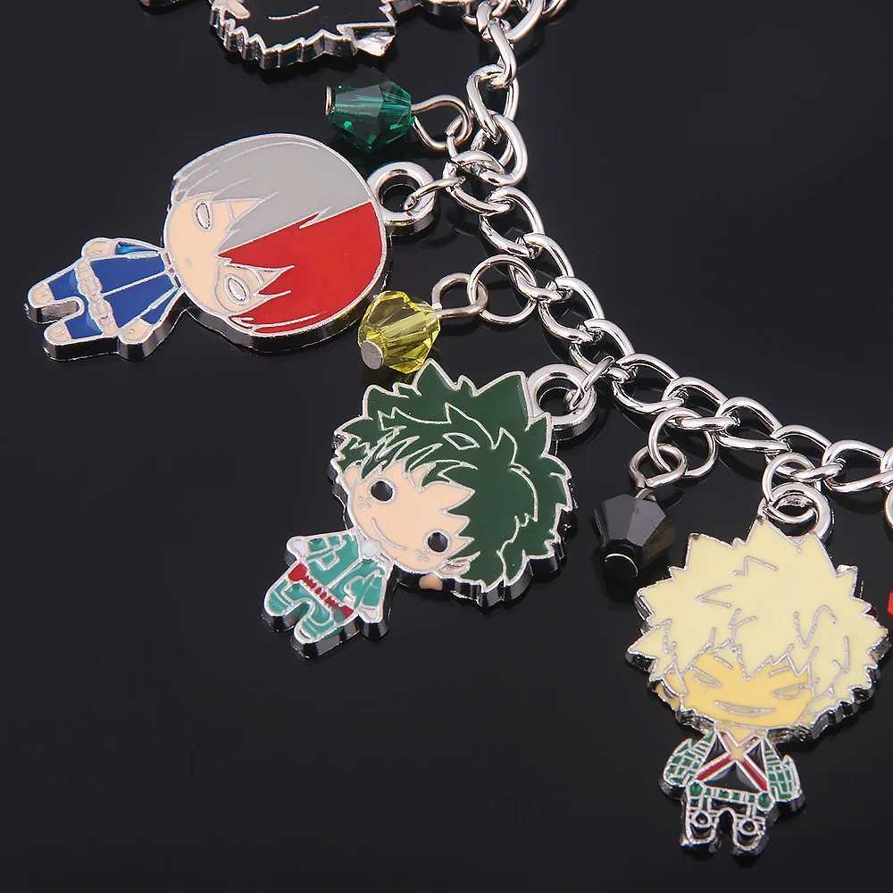 Anime My Hero Acade Bracelet riya Izuku Deku All Might Boku No Charms Bangles Chain Links Wen Bracelets Jewelry GiftC250408