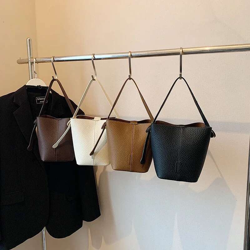 LEFTSIDE Small PU Leather Shoulder Bags For Women 2024 Y2k Fashion Trend Female Bucket Crossbody Bag Lady Handbags And Purses
