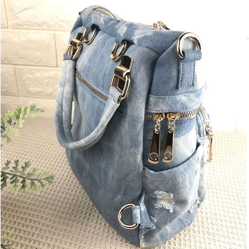 Women's Bags iPinee Fashion Women Backpack High Quality Denim Backpacks for Teenage Girls Female School Shoulder Bag Bagpack mochila