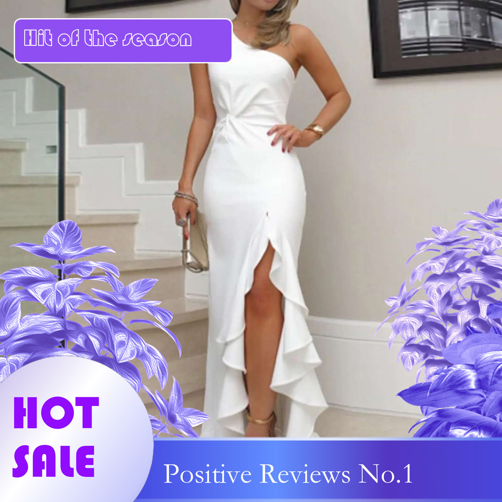 Dongdumaoyi Women Maxi Dresses Sexy Slash Shoulder Ruffle High Split Long Dress Wedding Evening Party Club Prom Robe Vestidos