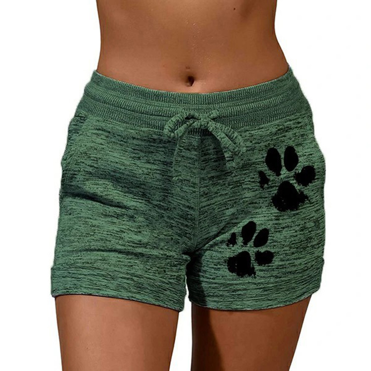 2025S Designer Shorts For Women Women S Printed Bottomed Quick Drying Shorts Yoga Pants Casual Sports Waist Tied Elastic Shorts Beach Pants