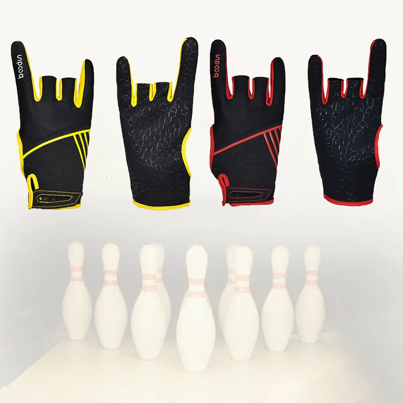 1 pair of professional bowling gloves fingerless breathable and non slip gloves fitness training and sports exercise gloves 250409