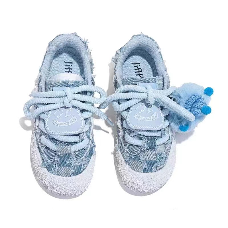 Jifffly Women's Sneakers 2025 New Ins Trendy Design Niche Canvas Super Popular Casual Shoes