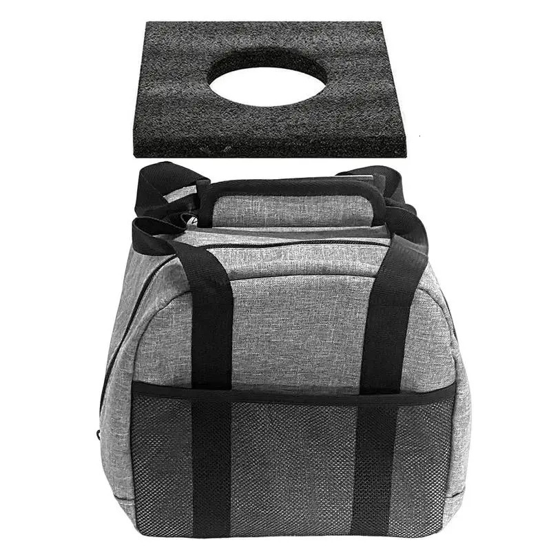 Bowling bag Oxford cloth container portable single bowling tote bag outdoor bowling equipment with cushion stand 250409