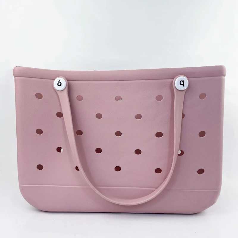 1Capacity Fashion Summer Beach Bag Large Rubber Waterproof Storage Basket Shoulder Handbag Kid Beach Bogg Bag