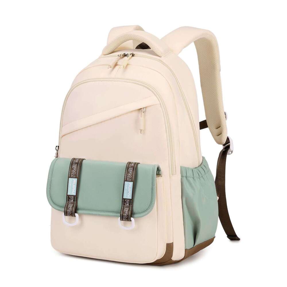 Rui Brand Junior High Girls, With Large Capacity And Lightweight Spine Protection Backpack For Girls In Grades Three To Six Of Primary School