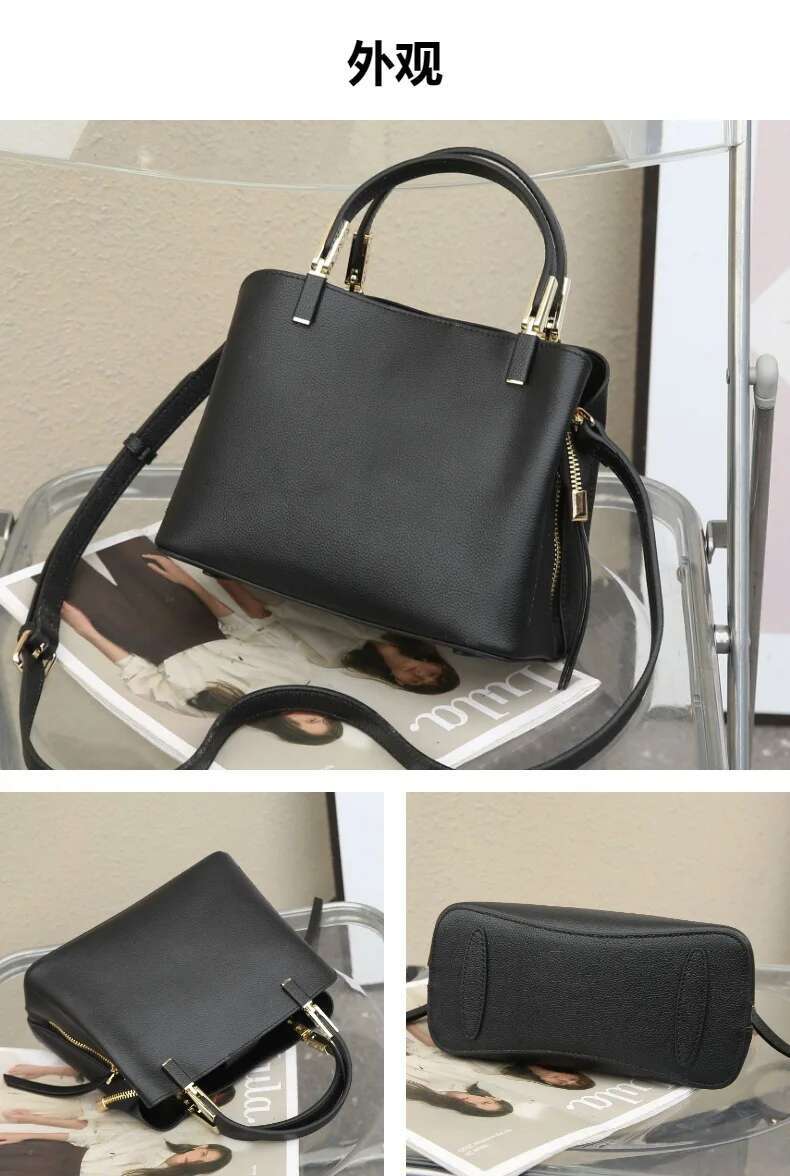 Ladies' Calfskin Handbag Stylish & Versatile Genuine Leather Shoulder Bag For Women,Large Capacity High-Quality Crossbody Tote