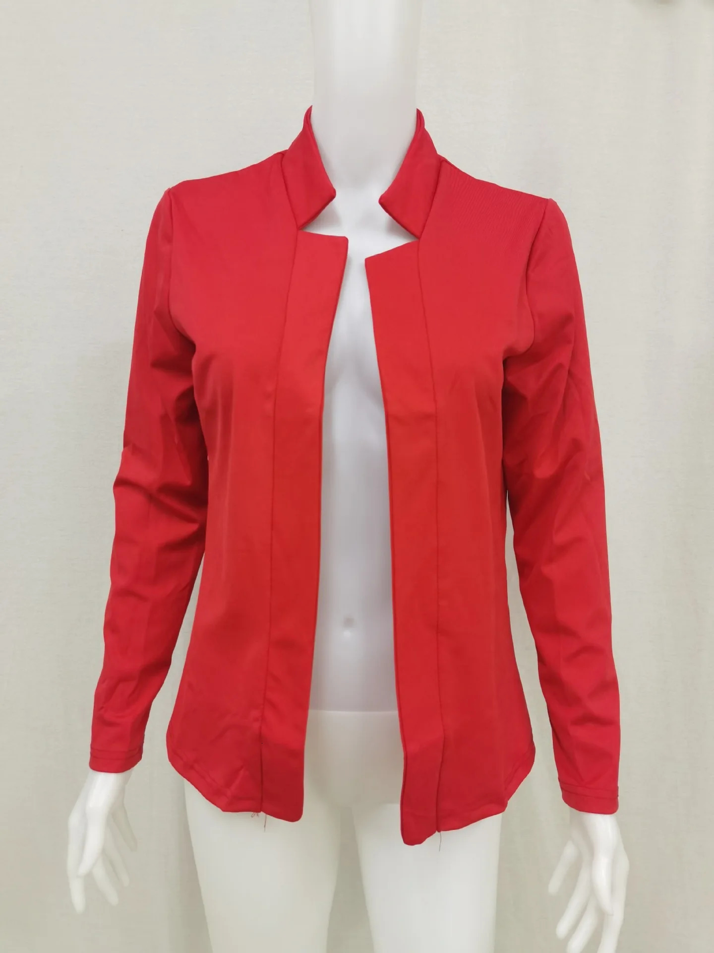 2025 Womens Thin White Blazer Summer Autumn Slim Fit Long Sleeve Open Stitch Office Coat Tops Black Ladies Fashion Outwear 250409