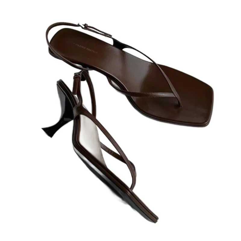 New Arrival Kitten High Heels Sandals Womens Flip up Square Lace Slippers Clip Lace Designer 2025 New Summer Sexy Fashion Dress Pump T250409