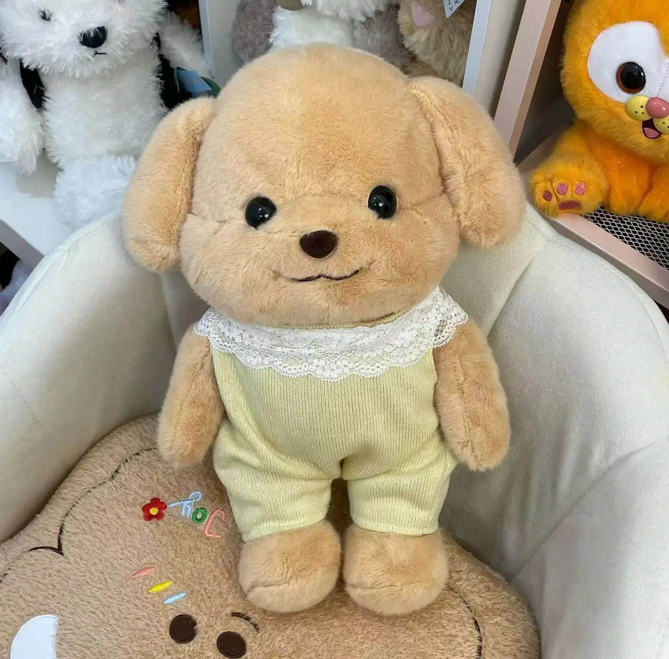 20cm Sylvanian Cute Poodle Baby Plush Toy Family Puppy Persian Cat Doll Toys Room Decoration Plush Kids Gift 251107