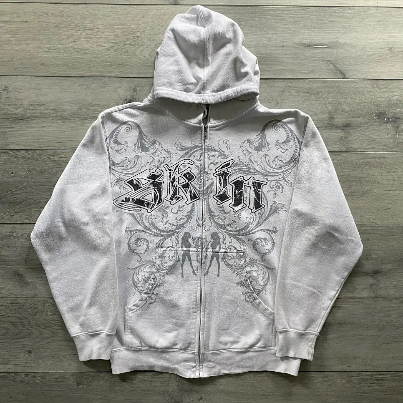 Harajuku Anime Hoodie Y2k Style Streetwear Hip Hop Pattern Printing Men Clothing Loose Casual Fashion Sweatshirt Oversized 250408