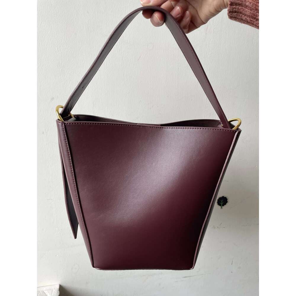 Fashion Retro Bucket High Quality PU Leather Tote Women Handbag Casual Shoulder Bag Shopping Crossbody Female Purse
