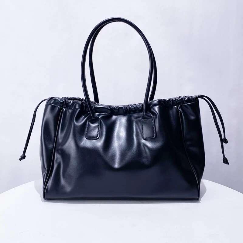 Large Capacity Tote Big Bags For Women Designer Handbag Purse 2024 New In Vintage Soft Simple Commuting Underarm Shoulder