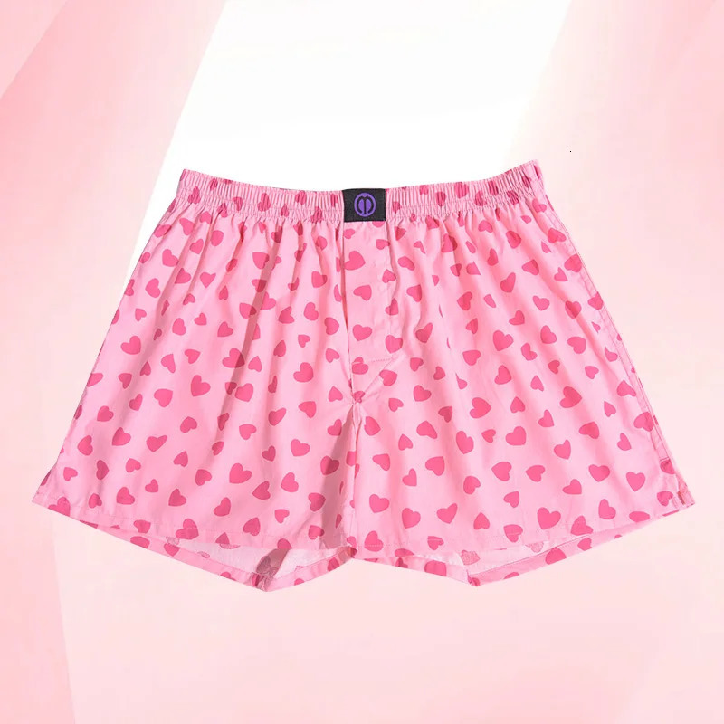 Pink Cotton Womens Short Sleep Bottom Pajamas Boxing Casual Sports Fitness Soft Pants Thin Home 250409