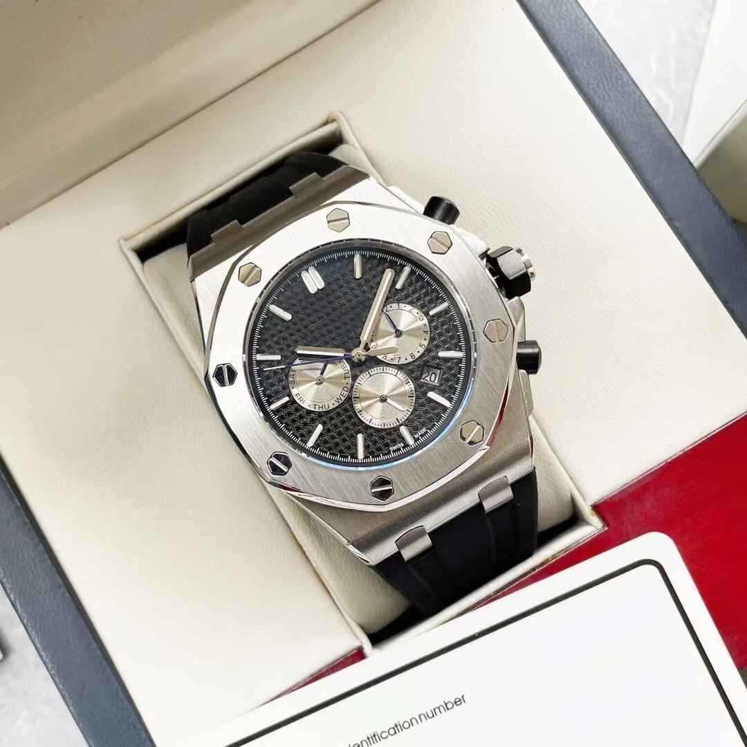 functional calendar classic top Brand AUDE Men's Watches function watch with calendar watches