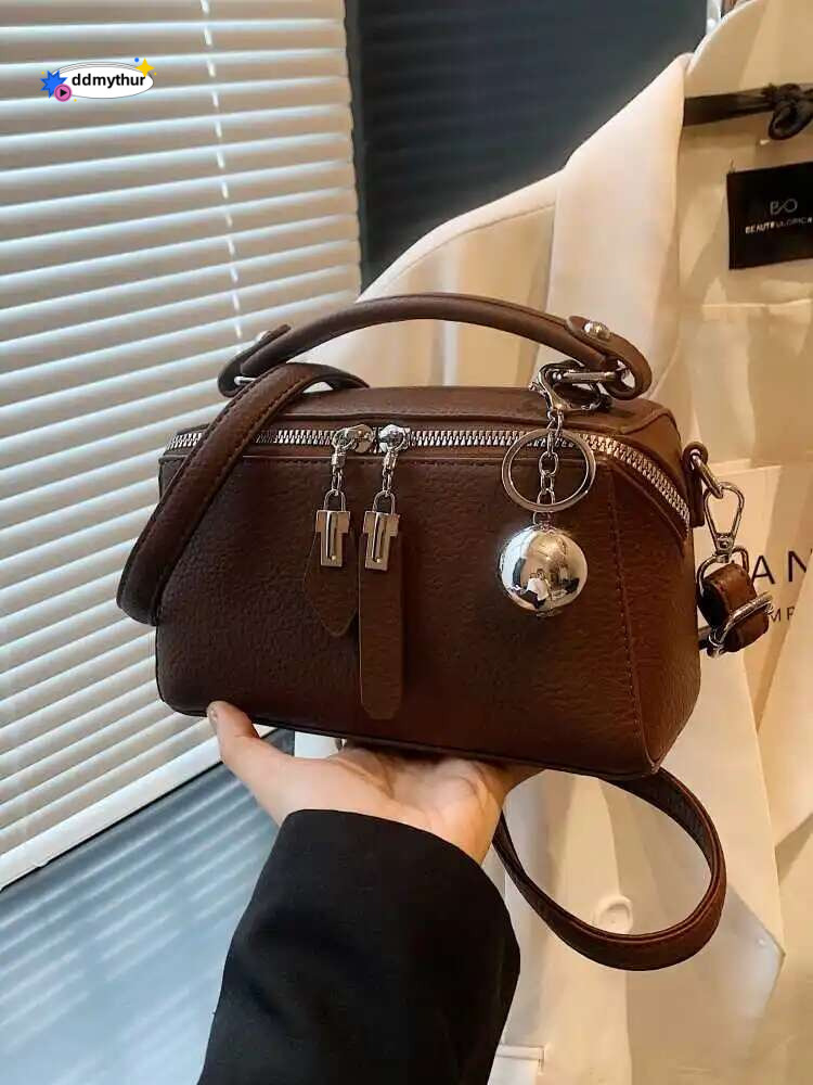 Spring Autumn Fashion Box For Women New PU Leather Versatile Crossbody Solid Color Soft Handheld Small Square Bag ddmythur