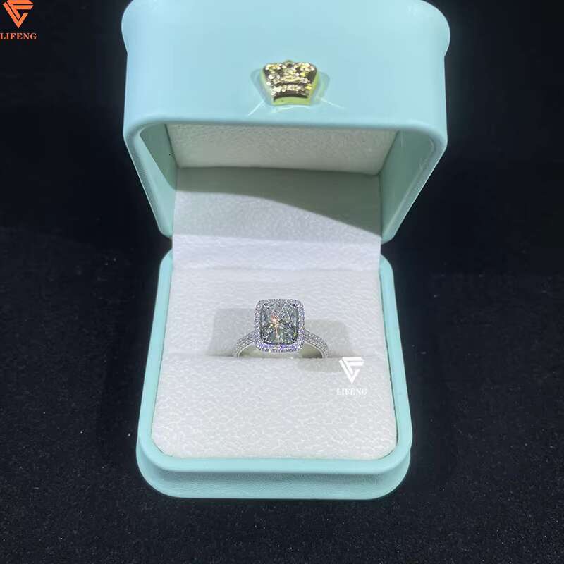 Lifeng Jewelry 10k Lab Grown Diamond CVD 2.5CT Wedding Engagement Rings Radiant Cut Lab Diamond Ring for Women Anniversary