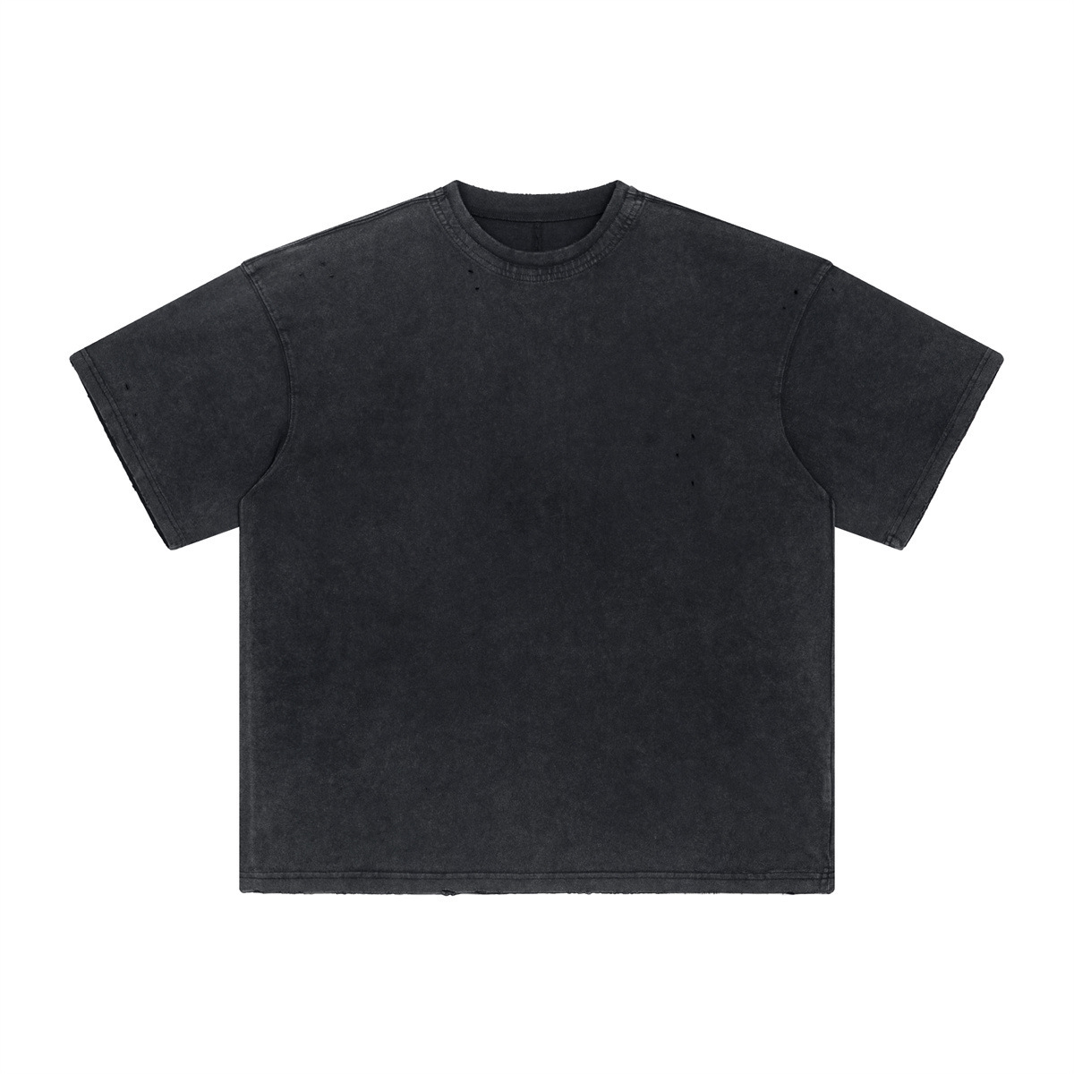 2025 Summer New Product Spray Dyeing Used Wash Water Short sleeved 250g American Trendy Brand Men's and Women's Casual T-shirt