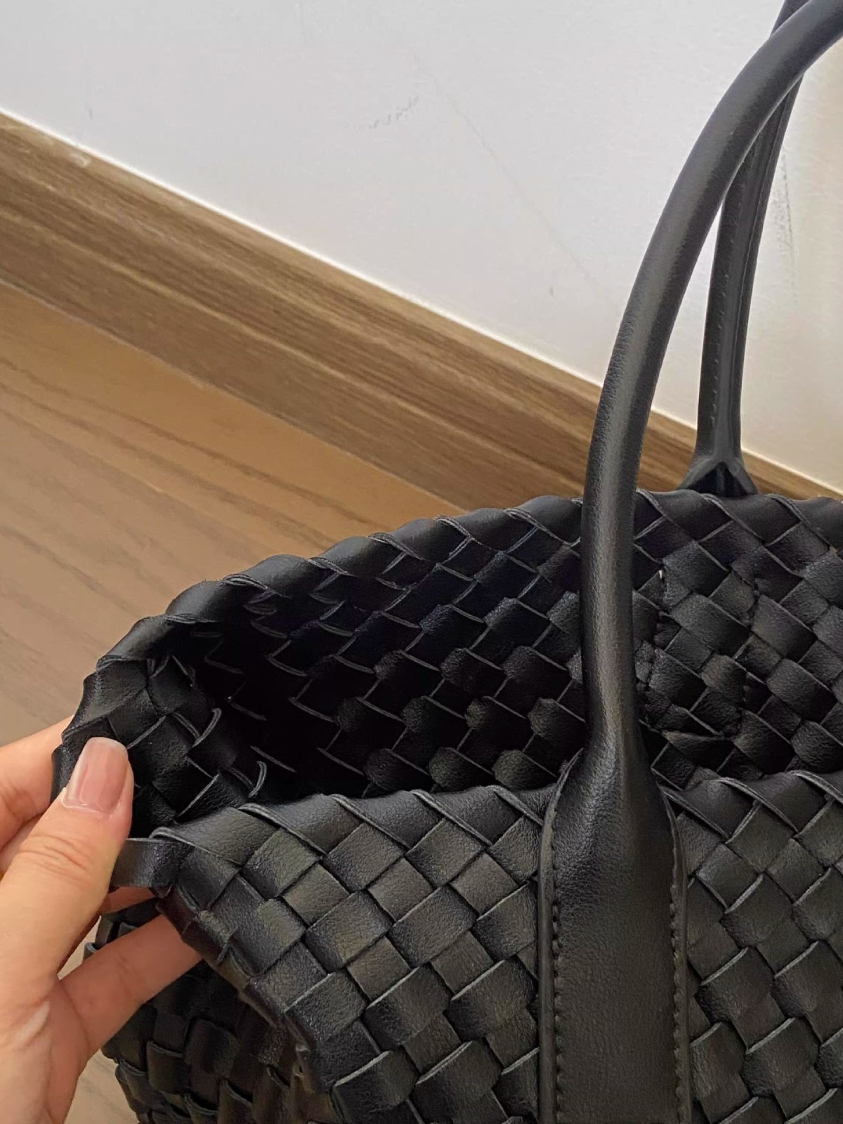 new large capacity woven bag for women, high-end simple shoulder bag, tote bag