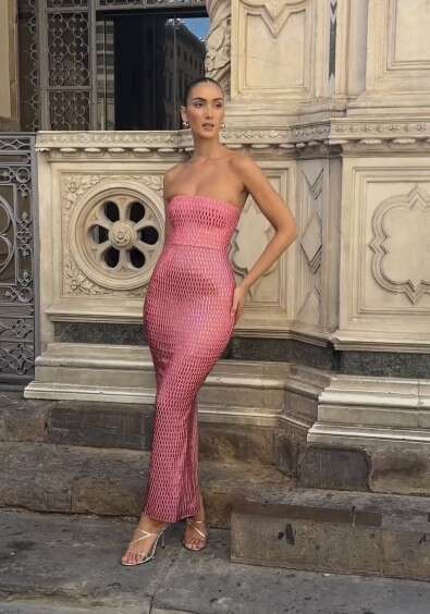 Hot-Selling Fashion Rhinestone Women's Strapless Sexy Solid Color Party Evening Bodycon Night club dress SEXY DRESSES FOR WOMEN