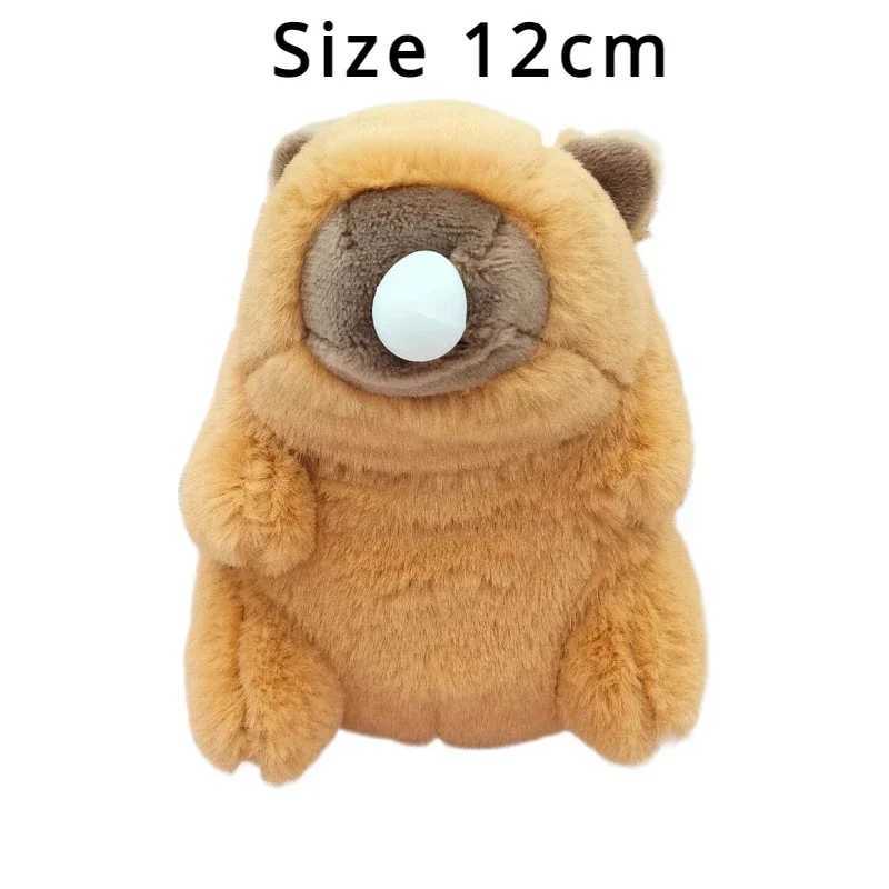 1-20 Spit Bubble Cybara Plush Keychain Water Guinea Pig Doll Pendant Student Backpack Charm Cute Car Keychain CharmXJ250409