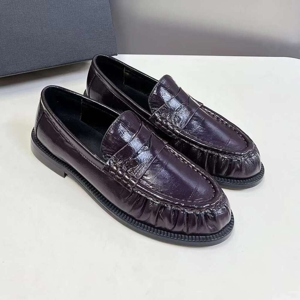 2025 Top Quality British Style Cow Suede Round-Toe Woman Loafers Mary Janes Clogs Mules Shoes Female Slip-Ons atos De Mujer