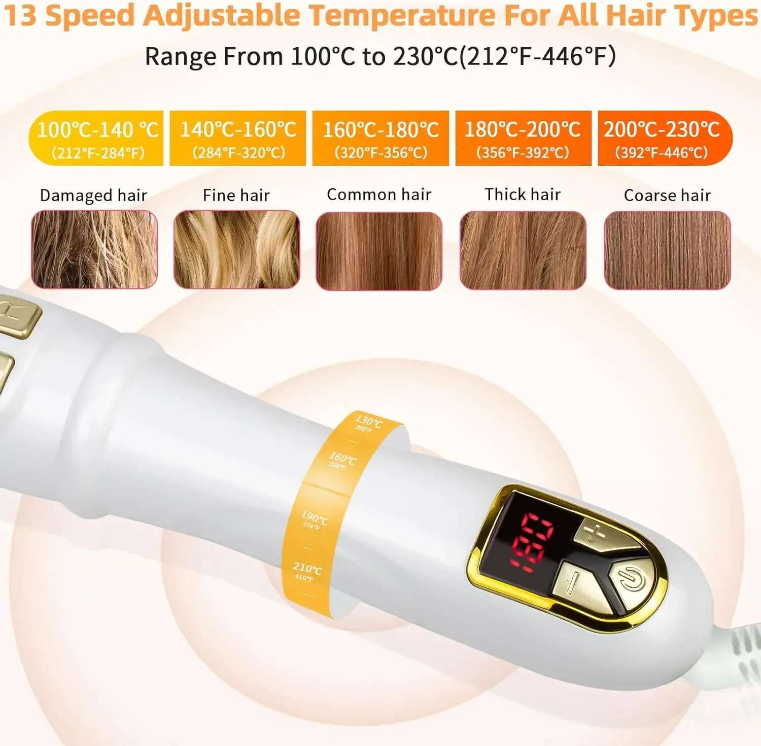 2024 Best Hair Wand 28Mm Automatic Rotating Curg Iron For Professional Big Waves And Inward Curls