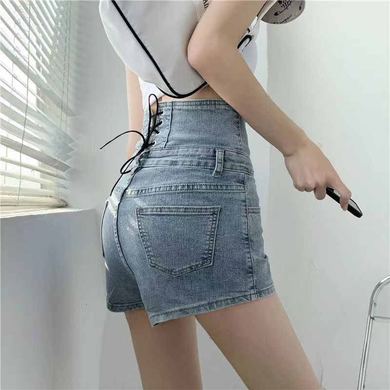 2025S Women S Designer Shorts Ultra High Waisted Denim Shorts For Women S Summer New Slim And Loose A Line Hot Pants Trend Instagram Hot Pants Beach P