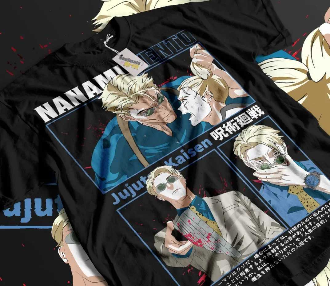 Nanami Kento T-shirt Jujutsu Kaisen JJK Anime Shirt Soft T-shirt Full SizeXJ250409