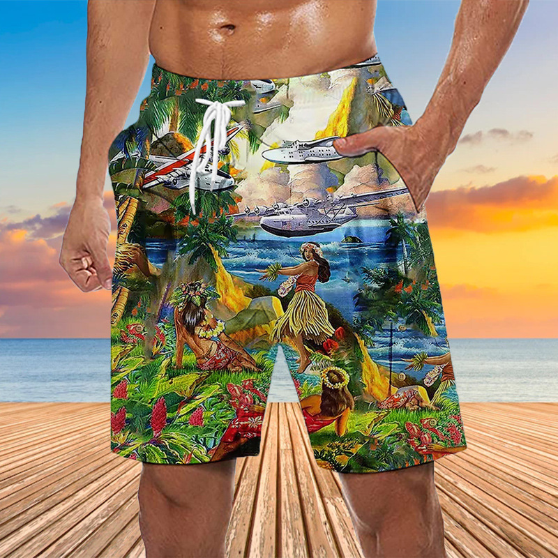 2025 New Designer Men Shorts Double Layer Inner Mesh Men Swimming Summer Beach Shorts