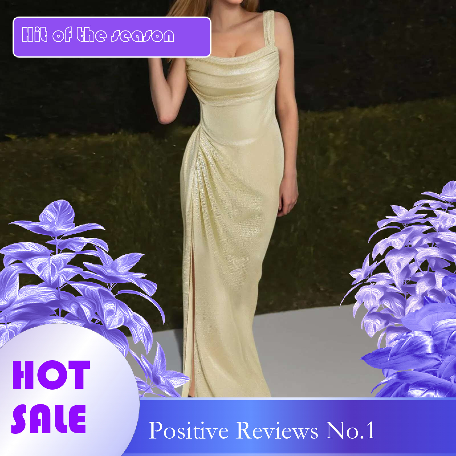 Dongdumaoyi Women S Sexy Split Long Party Dress Sequin High Fashion Sleeveless Dresses Lady Evening New