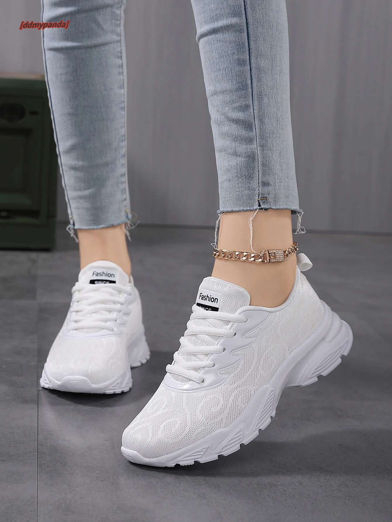 Spring Autumn Mesh Casual Shoes for women Breathable full White sneakers Woman soft soled running shoes Leisure Sports Footwear ddmypanda