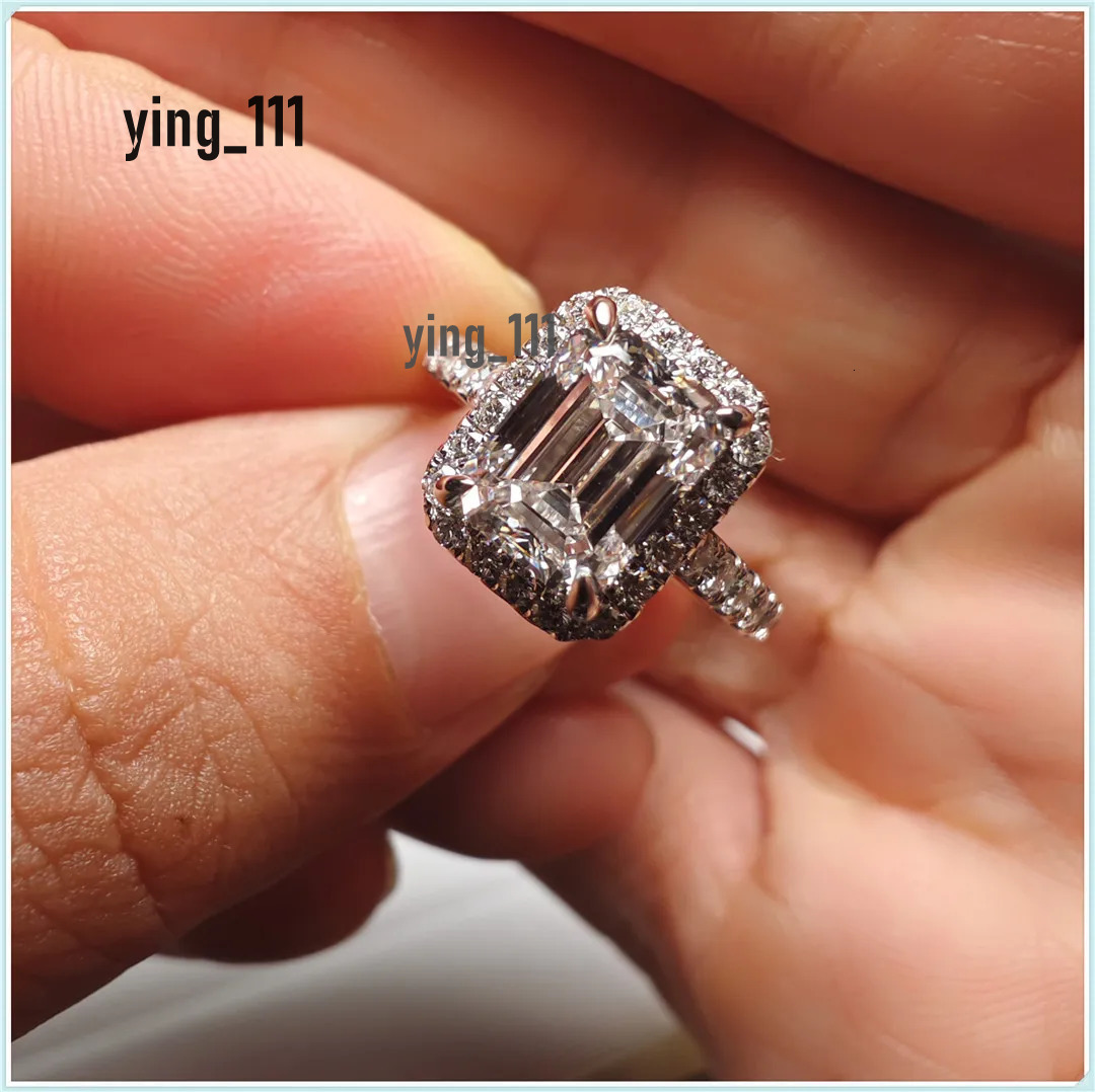 Emerald 1.50ct E VS1 CVD HPHT Rings IGI Certified Lab Created Diamond Engagemen fashion jewelry wholesalet Ring 18k White Gold
