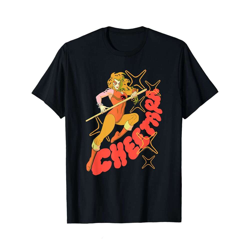 Designer T shirt Thunder cats Cheetara Warrior Retro Cartoon Tshits